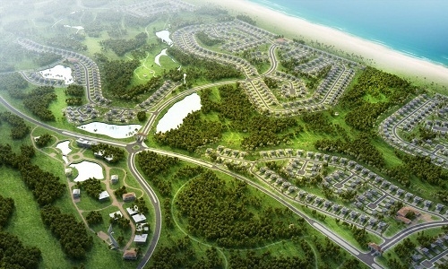 Phối cảnh dự án quần thể du lịch nghỉ dưỡng FLC Quang Binh Beach & Golf Resort