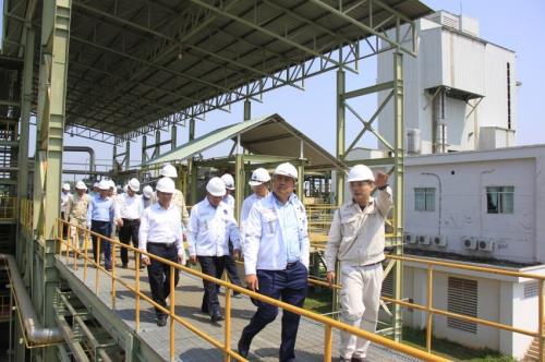 Lãnh đạo PVN kiểm tra tình hình Nhà máy Nhiên liệu Bình Phước.