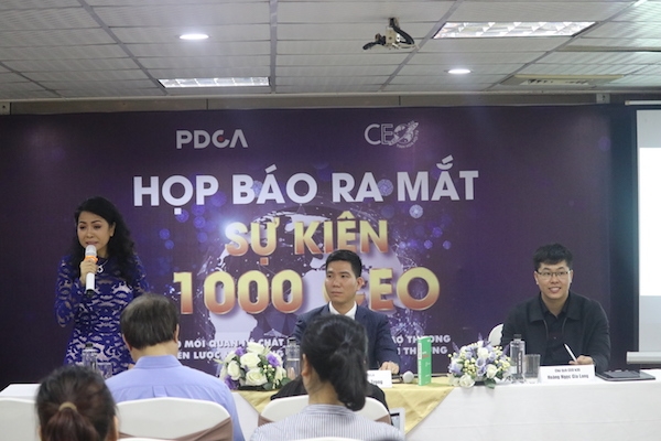 Họp báo ra mắt sự kiện 1.000 CEO sắp diễn ra tại Hà Nội
