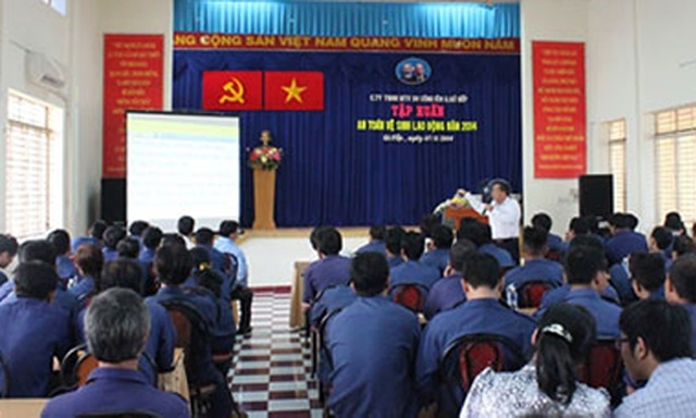 Lớp học chứng chỉ ATLĐ do sở LĐ-TB&XH Hà Tĩnh tổ chức