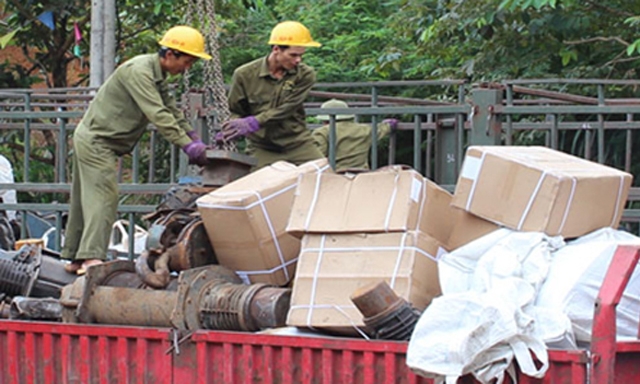 Hoạt động bốc xếp hàng hóa của HTX Hữu Nghị