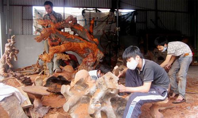 Hoạt động sản xuất ở làng nghề đã được cơ giới hóa