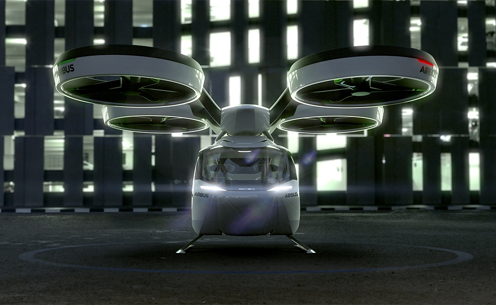 Phiên bản Pop Up mới, xe bay của Airbus Năm 2017, Airbus lần đậu tiên giới thiệu chiếc xe bay của mình, đặt tên là Pop Up. Chiếc xe này đã được giới thiệu lại tại triển lãm Geneve lần này với phiên bản mới do tập đoàn hàng không vũ trụ và công ty của Italia là Italdesign thiết kế. Photo: Airbus