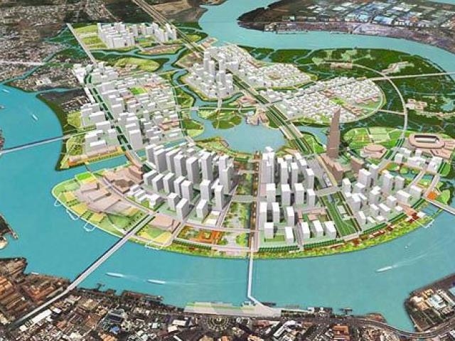 Khu đô thị Thủ Thiêm có rất nhiều bản đồ