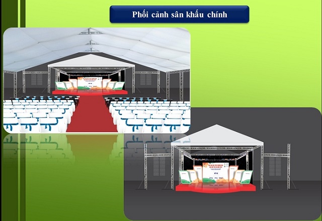 Phối cảnh sân khấu chính