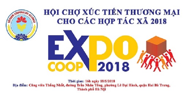 Logo của Hội chợ xúc tiến thương mại cho các HTX năm 2018