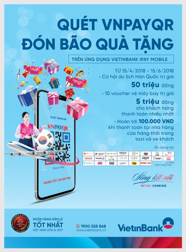 Tham gia chương trình, khách hàng có thể trúng thưởng chuyến du lịch Hàn Quốc