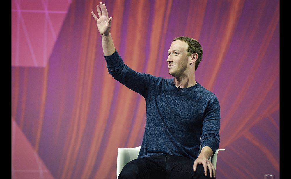 Mark Zuckerberg, Giám đốc điều hành của Facebook, phát biểu tại VivaTech.