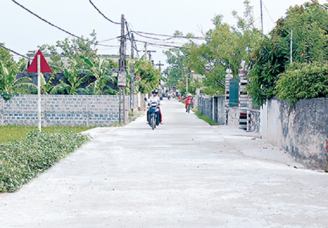 Nhiều con đường tại Đồng Đại I, xã Đồng Thanh, huyện Vũ Thư đã được bê tông hóa