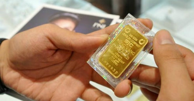 Theo đà tăng của thế giới, giá vàng trong nước tăng tới 50.000 đồng/lượng (ảnh minh họa)