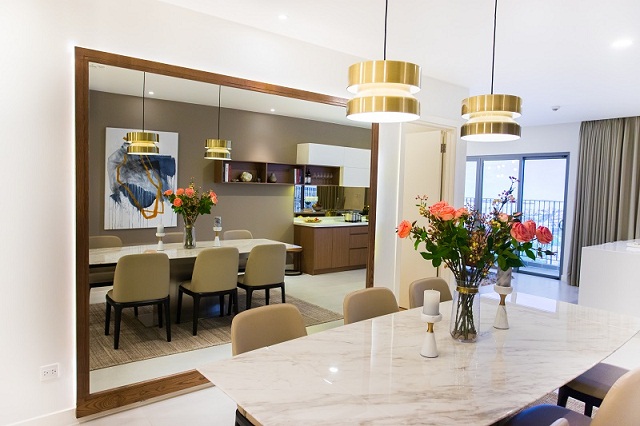 Các căn hộ Kosmo Tây Hồ được thiết kế thông minh đảm bảo các phòng đều đón nắng tự nhiên