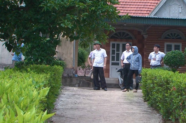 Cảnh quan tại các gia đình trong khu dân cư kiểu mẫu đã được chỉnh trang