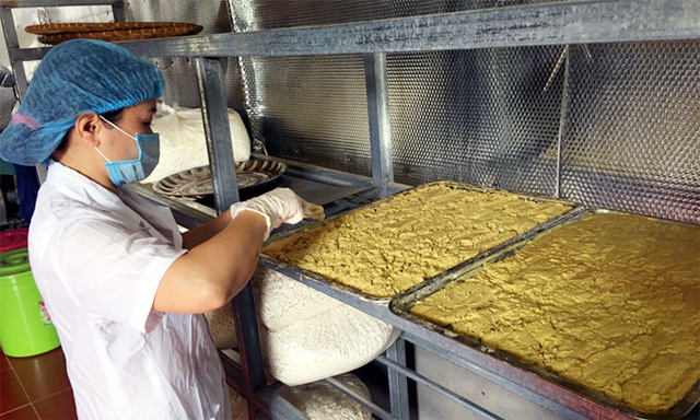 Sản phẩm tinh bột nghệ của HTX