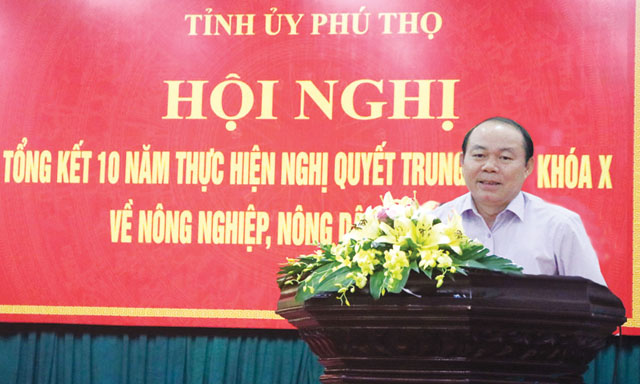 Chủ tịch Nguyễn Ngọc Bảo phát biểu tại hội nghị