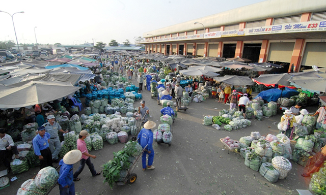 Rất ít nhà đầu tư quan tâm đến chợ đầu mối vì không nhìn thấy hiệu quả