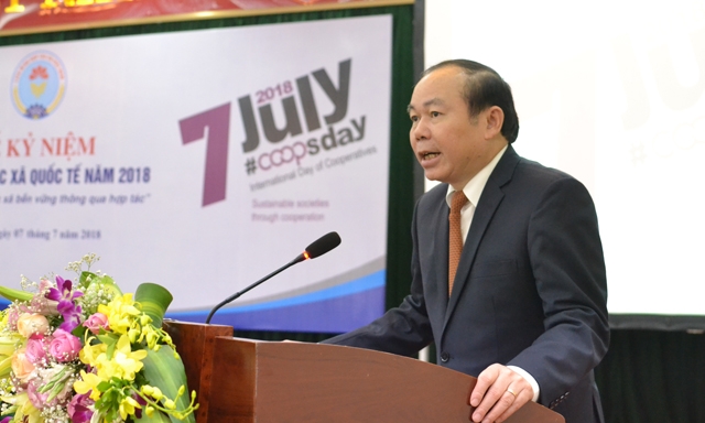 Chủ tịch Nguyễn Ngọc Bảo phát biểu tổng kết Lễ Kỷ niệm