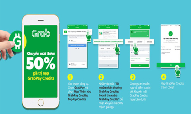 Với 42.000 xe tính đến hết năm 2017, lượng người dùng GrabPay tại Việt Nam ước tính lên đến hàng nghìn