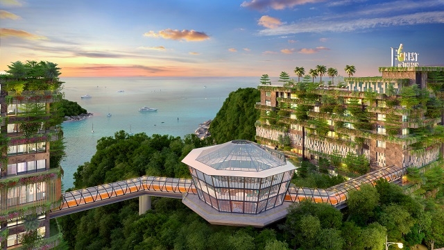 Đường dạo Skywalk trên cao nối liền các tòa nhà