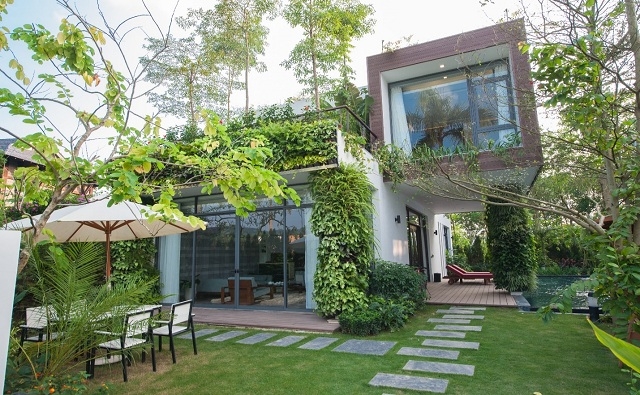 Biệt thự nghỉ dưỡng Hoàng Oanh Villa theo kiến trúc xanh tại Flamingo Đại Lải Resort