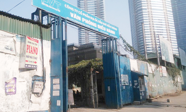 Dự án Nam Đàn Plaza (quận Nam Từ Liêm), một trong những dự án chậm tiến độ