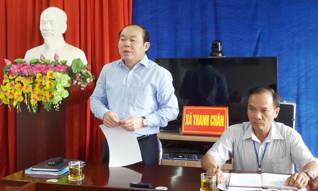 Chủ tịch Nguyễn Ngọc Bảo phát biểu trong buổi làm việc