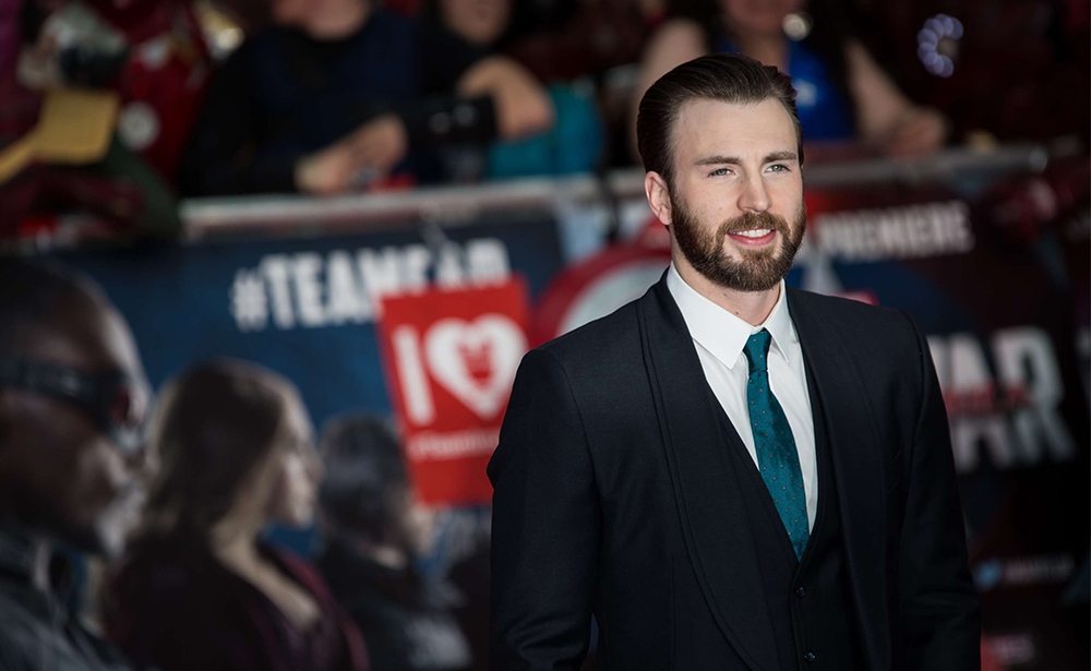 10- Chris Evans Diễn viên người Mỹ trong bộ phim Captain America trở thành ngôi sao hái ra tiền khi kiếm được 34 triệu USD vào năm 2018. Ảnh: SIPA