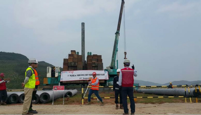 Đóng cọc đầu tiên Nhiệt điện Nghi Sơn 2 (Ảnh Internet)
