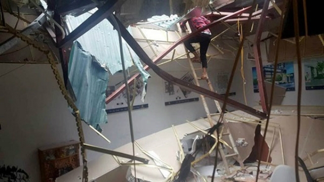 Vụ đứt cẩu tháp tại dự án tháp The Sun Mễ Trì làm 2 người bị thương (ngày 21/8)