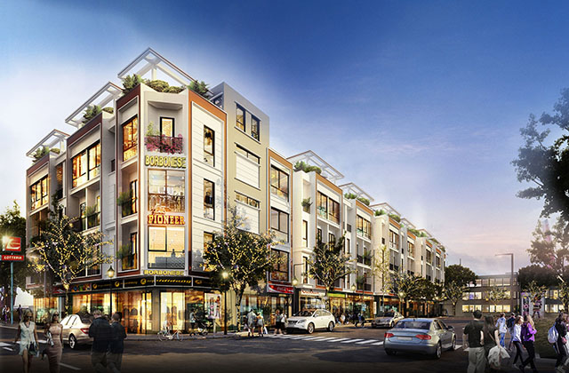 Một góc của dự án.