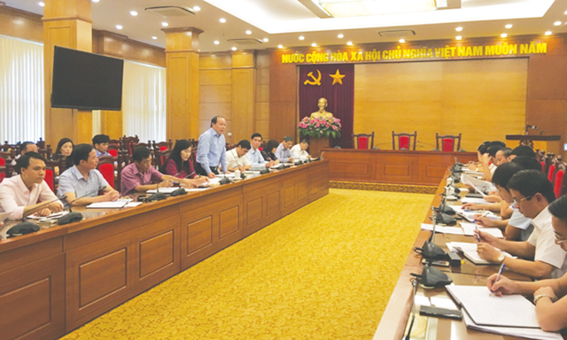 Chủ tịch Liên minh HTX Việt Nam Nguyễn Ngọc Bảo phát biểu tại buổi làm việc