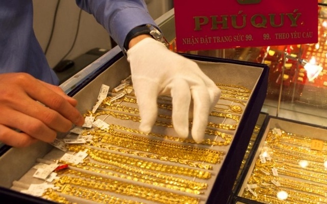 Giá mua vàng SJC ở mức 36,55 triệu đồng/lượng