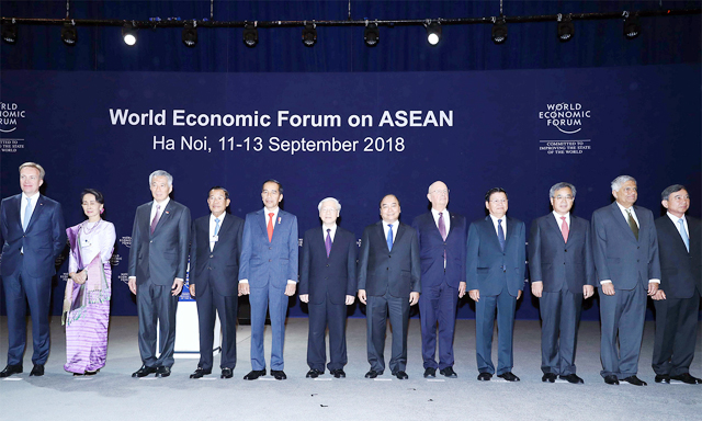 Các đại biểu dự Hội nghị WEF ASEAN 2018