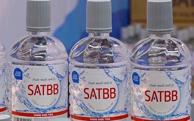 Thu hồi nước muối sinh lý SAT BB (Ảnh Internet)