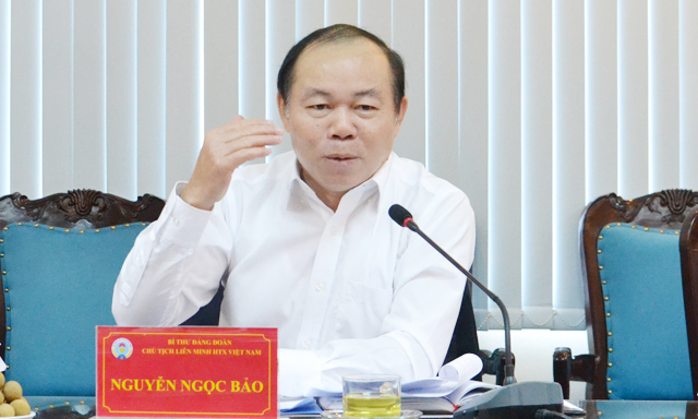 Đề nghị, trong thời gian tới, Bộ KH&CN sẽ tổ chức một diễn đàn kết nối cung cầu riêng cho các sản phẩm của Liên minh HTX để đẩy mạnh tiêu thụ các sản phẩm của HTX.