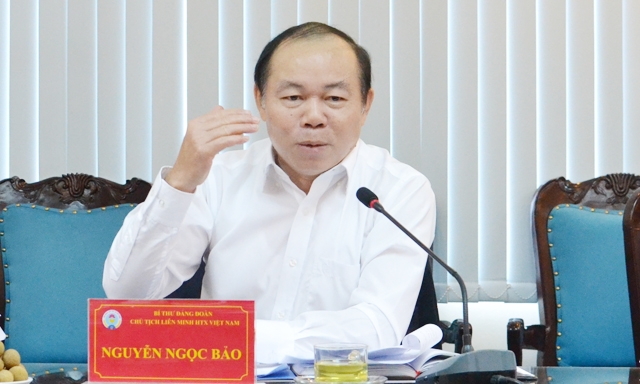 Đề nghị, trong thời gian tới, Bộ KH&CN sẽ tổ chức một diễn đàn kết nối cung cầu riêng cho các sản phẩm của Liên minh HTX để đẩy mạnh tiêu thụ các sản phẩm của HTX.