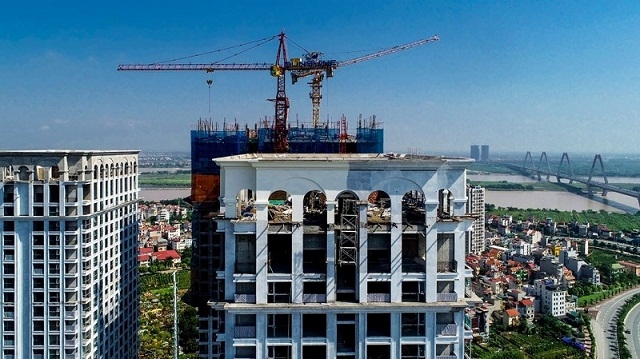 Căn hộ tại dự án Sunshine Riverside của Sunshine Group đang trong quá trình hoàn thiện để bàn giao sớm nhất cho khách hàng