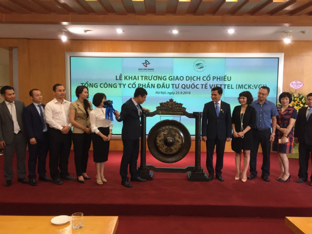 Cổ phiếu VGI chính thức chào sàn ngày 25/9