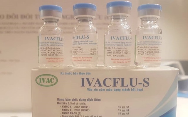 Vắc xin cúm mùa và vắc xin cúm đại dịch A/H5N1 do Việt Nam sản xuất (Ảnh Internet)