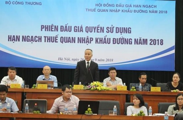 Đấu giá hạn ngạch nhập khẩu đường sáng nay (Ảnh Internet)