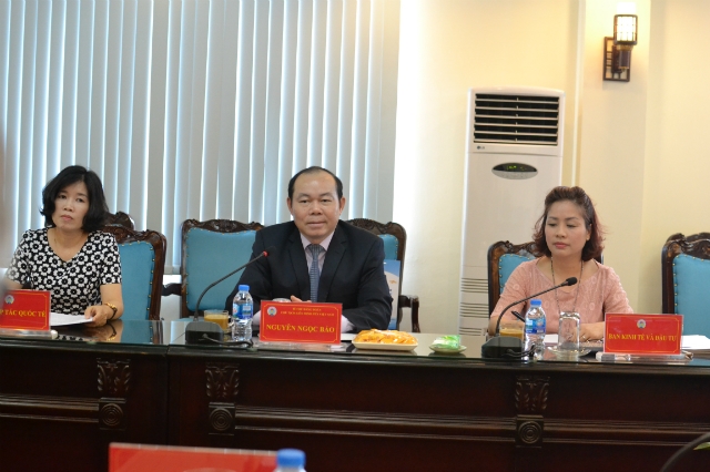 Chủ tịch Nguyễn Ngọc Bảo hy vọng ngài Phó Đại sứ sẽ thúc đẩy quan hệ hợp tác giữa hai bên phát triển hơn nữa.