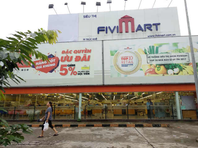 Fivimart đã gỡ bỏ logo Aeon