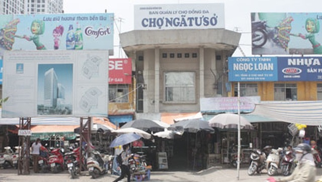 Dự án cải tạo chợ Ngã Tư Sở trong diện bị chấm dứt hoạt động (Ảnh Internet)