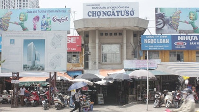 Dự án cải tạo chợ Ngã Tư Sở trong diện bị chấm dứt hoạt động (Ảnh Internet)