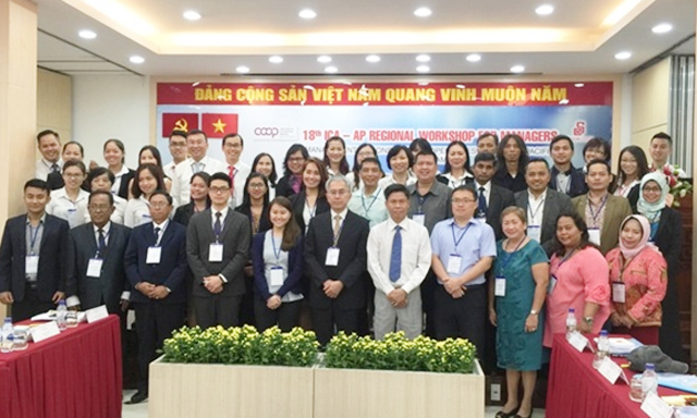 Các đại biểu tham dự hội thảo về bán lẻ của Liên minh HTX quốc tế - Thái Bình Dương