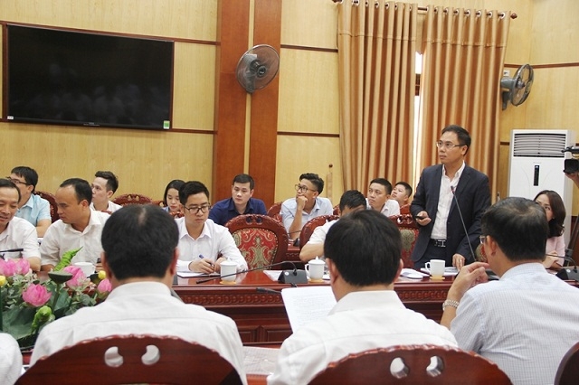 Đại diện Tập đoàn FLC báo cáo tình hình đầu tư tại Thanh Hóa