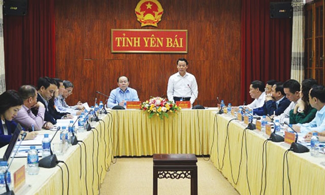 Đoàn công tác làm việc với UBND tỉnh Yên Bái