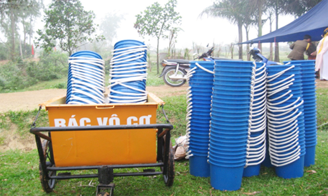 Thiết bị do Trung tâm KHCN&MT hỗ trợ cho HTX