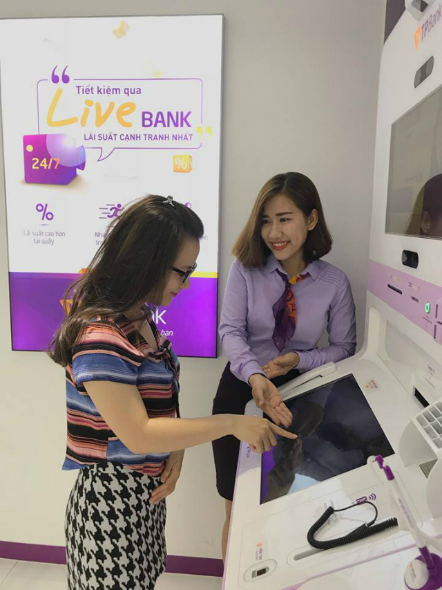 TPBank đã có trên 80 LiveBank trên toàn quốc, phục vụ gần 1 triệu lượt khách hàng giao dịch