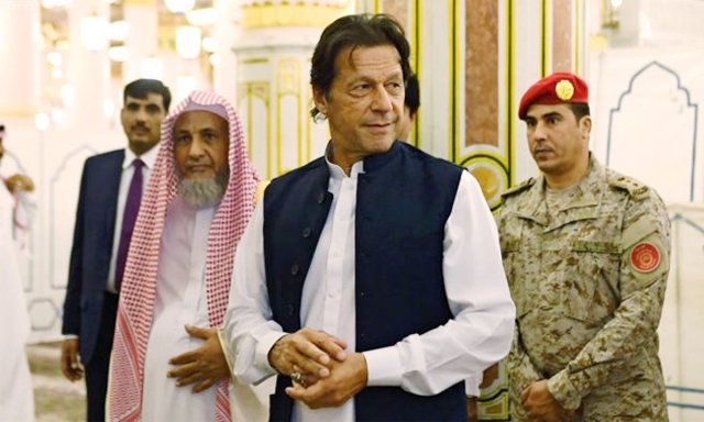 Thủ tướng Pakistan Imran Khan trong chuyến thăm Saudi Arabia ngày 18/9