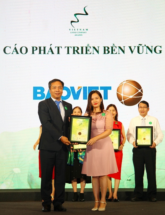 Tập đoàn Bảo Việt nhận giải Nhất Báo cáo phát triển bền vững